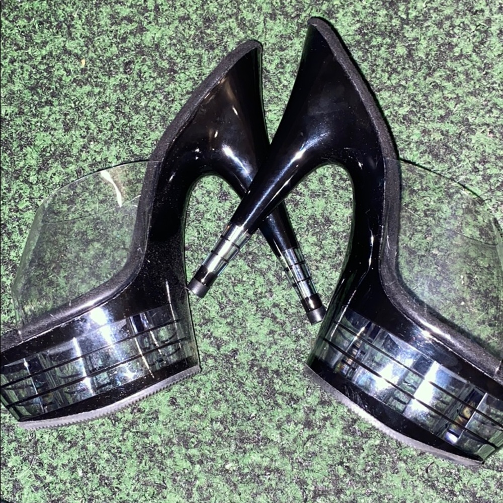 NWOT Sexy Black Platform Pleaser Dance Heels